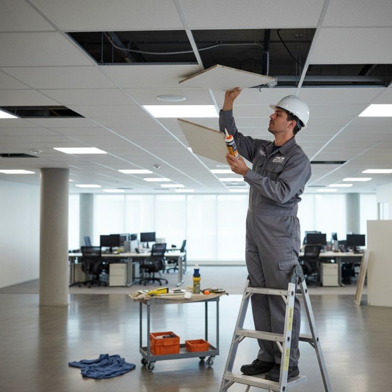 Local Office Ceiling Mounting pros at work