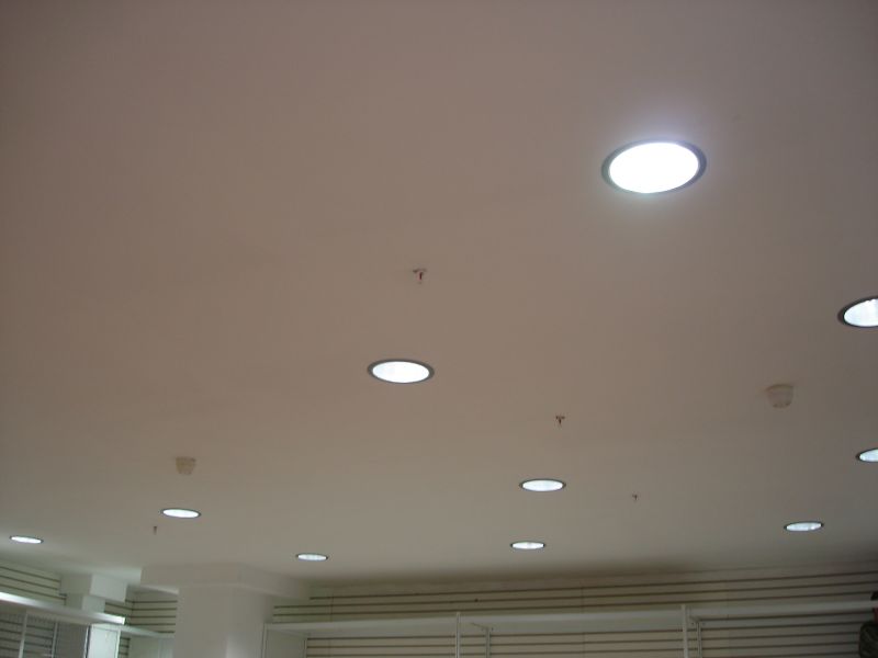 Office Ceiling with Recessed Lighting